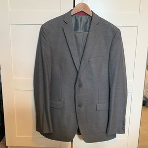 Alfani Stretch Performance Solid Slim-Fit Suit